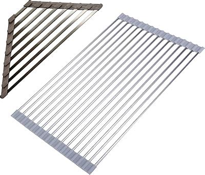 Buy Extra Large Roll up Dish Drying Rack over the Sink Folding Dish ...