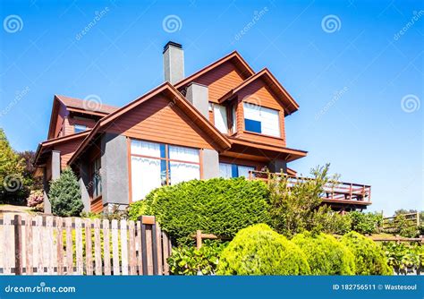 Upper middle class house stock image. Image of house - 182756511