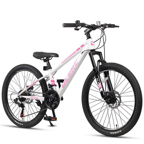 Glerc Skyline 24 Inch Kids Mountain Bike for Boys Girls 10 11 12 13 14 Years Old, 21-Speed Kid ...