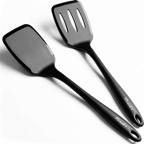 Amazon.com: 600˚F Heat Resistant Silicone Spatula Set, 13.6" Kitchen ...