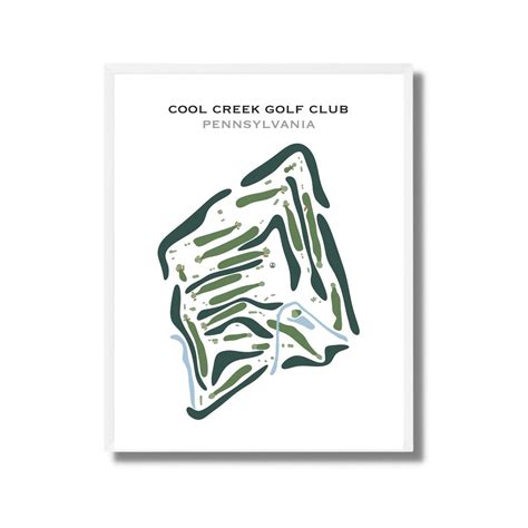 Cool Creek Golf Club, PA | Golf Course Map, Golf Map, Golfer Gift for ...