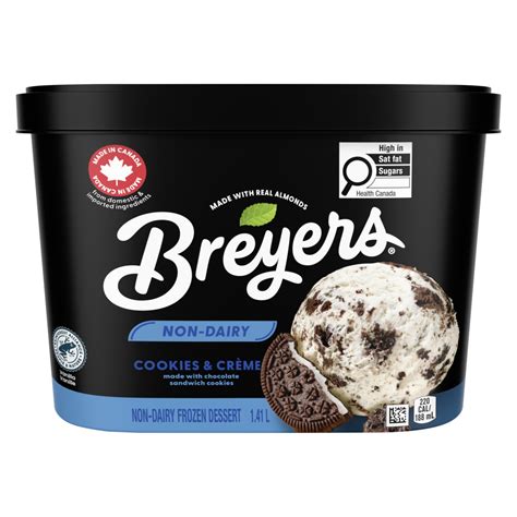 Breyers Non-Dairy Cookies & Crème Frozen Dessert – Unilever Canada Ice ...
