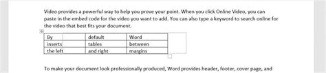 Image result for Word Table Alignment