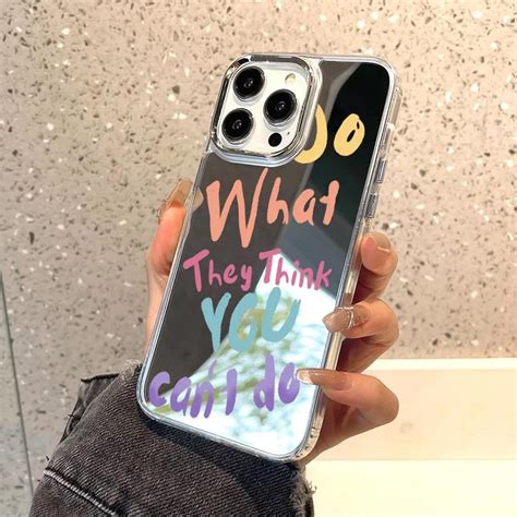 iPhone Mirror Positive Motivational Quote Case – ATCASA