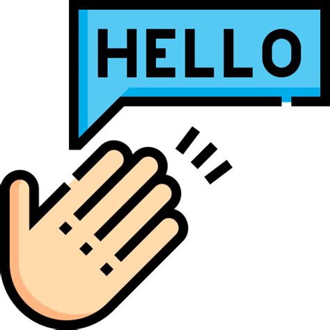 Image result for Hello I AM Icon