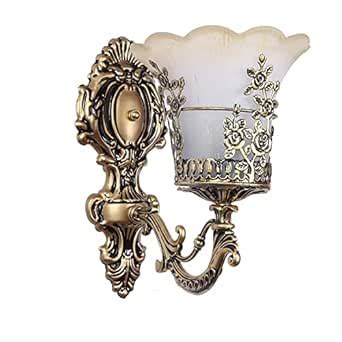 Areezo The Antique Design Metal Stand and Glass Lamp Wall Mount Lamp ...