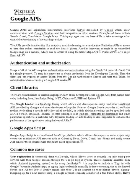 Image result for Google API PDF