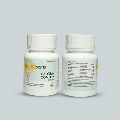 Calcium Complex Capsules - 30 Cap – AyurSesha
