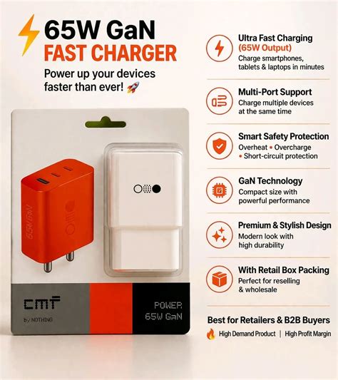 New CMF By Nothing 65W 💯% Og Quality Charger
