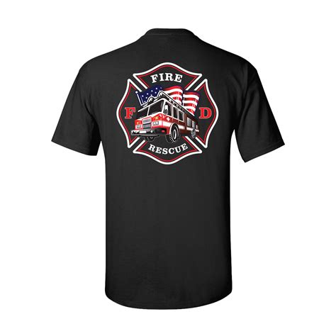 Fire Rescue Shirt Logo Southwest Middlesex Fire Department" T Shirt