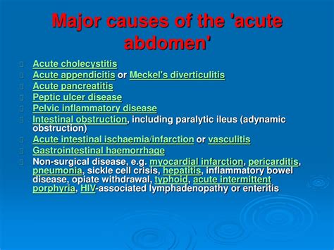 PPT - The Acute Abdomen PowerPoint Presentation, free download - ID:8991666