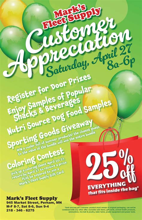 Mark's Fleet Supply Customer Appreciation - Perham Area Chamber of Commerce