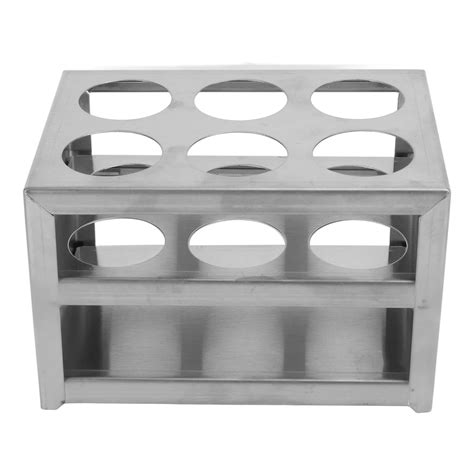 Test Tube Rack, 304 Stainless Steel Test Tube Holder with 6 Hole, 3 ...