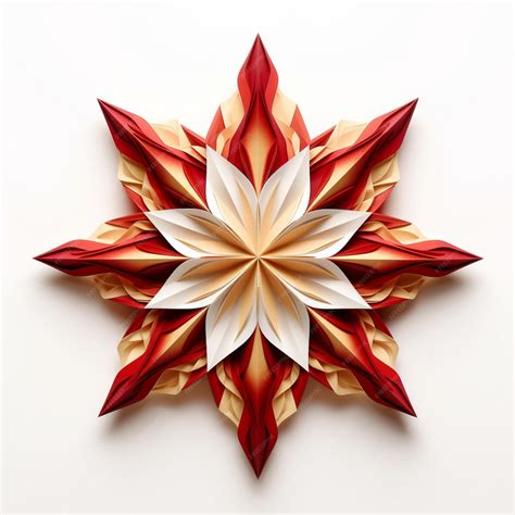 Premium Photo | 3d star with a design made from multiple strips of ...