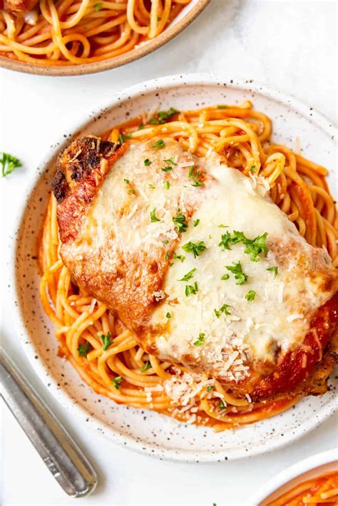 Chicken Parmigiana With Spaghetti