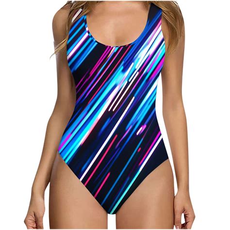One-Piece Floral Swimwear Womens Training Athletic Bathing Suits Beach ...