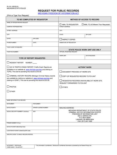 2010 Form MI RI-101 Fill Online, Printable, Fillable, Blank - pdfFiller