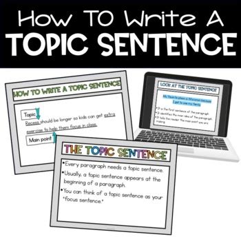 Image result for Topic Sentence Videos