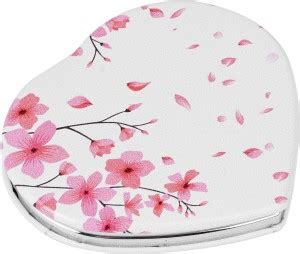 Ozivia - Portable Foldable Compact Beauty Makeup Pocket Mirror, Heart ...