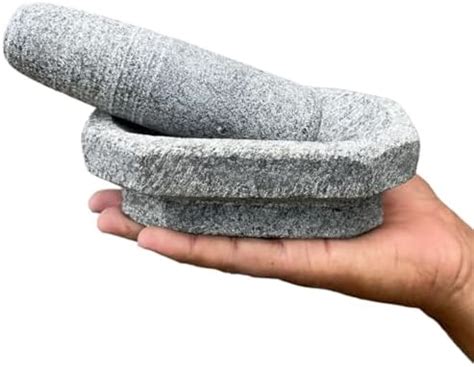 EZAHK Heavy Duty Kalvam Grinding Stone and Mortar Pestle Set for Herbs ...