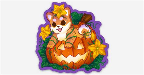 Pumpkin Pup by Darbi Conradt | Die cut stickers | Sticker Mule India