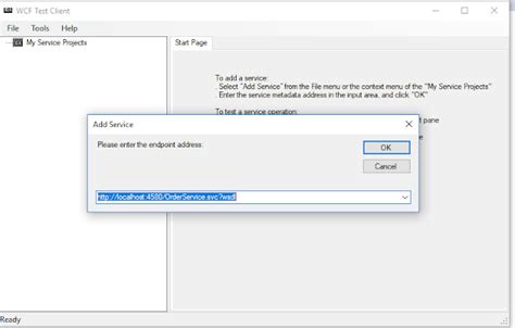 WCF Test Client 的图像结果