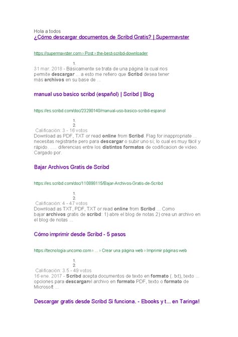 420400432 Guía para Descargar Documentos de Scribd Gratis - Studocu