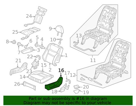 81238-TK8-A41ZC - 2011-2017 Honda Odyssey - Cover R Reclining (Outer) *YR400L* (Sienna Beige ...