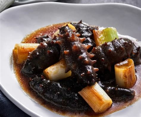 What is Braised sea cucumber with scallions (葱烧海参)? One of the must-try ...