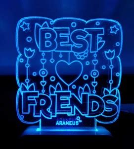 NL Traders Best Friends 3D Illusion LED Night Lamp For Home Decoration ...