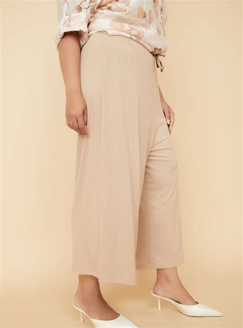 Buy Women Ribbed Relaxed Fit Culottes Online at just Rs. 1199.0 ...