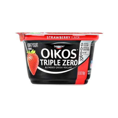 Oikos Triple Zero Strawberry Yogurt Nutrition at Melissa Trexler blog