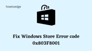 Error Code 0X803f8001 的图像结果