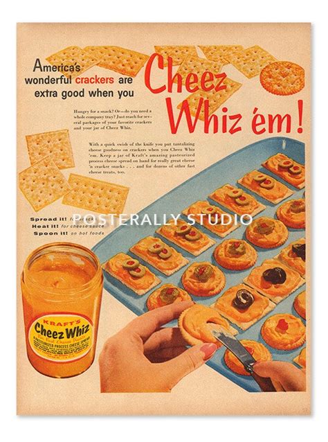 Kraft's Cheez Whiz (1956) – Posterally Studio