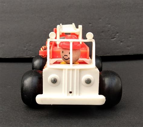 Vintage 1968 Fisher Price Little People Fire Truck Engine 720 Wood Toy ...