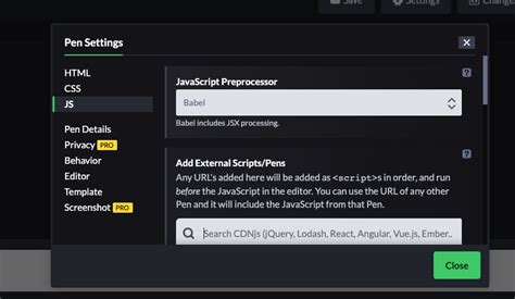 Report in JavaScript CodePen 的图像结果