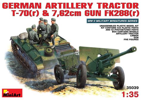 Miniart Models - Pieza de Artilleria Aleman T-70(r), Escala 1:35, Ref ...
