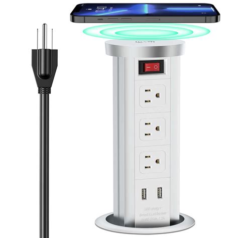 Buy XBA Automatic Raising Power Strip Wireless Charging Stations ...