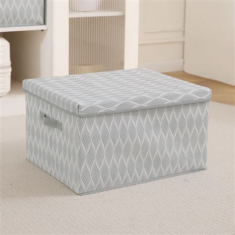 Foldable Cloth Storage Box | Wardrobe Organizer with Lid – HOKIPO | Har ...