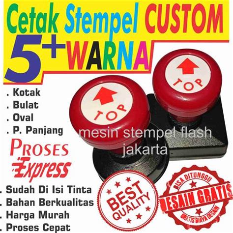 Jual Stempel Warna flash cetak stempel cepat kilat 5 warna - Jakarta ...