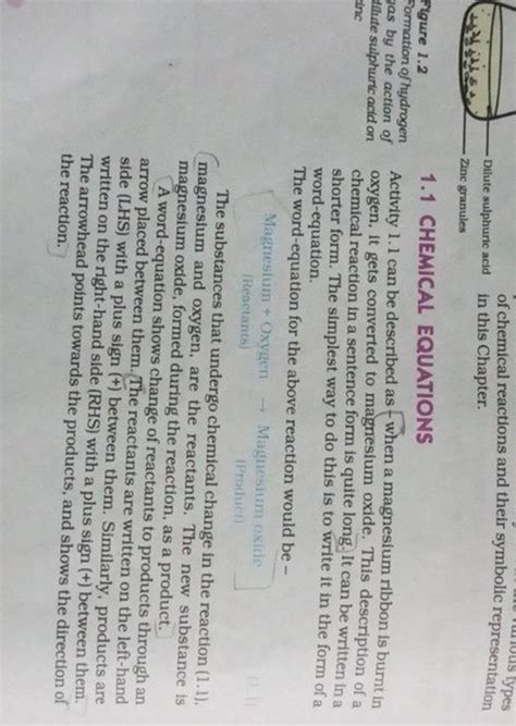 Dilute sulphuric acid in this Chapter.zinc granules1.1 CHEMICAL EQUATION..