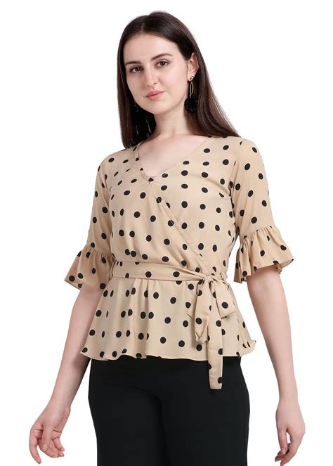 Get Polka Dots Tie Up Ruffle Top at ₹ 749 | LBB Shop