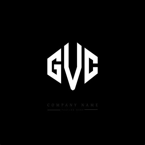 GVC letter logo design with polygon shape. GVC polygon and cube shape ...