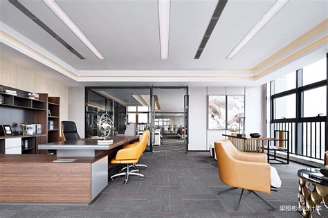 珠海+金融公司写字楼办公室设计 – 设计本装修效果图