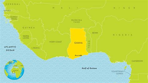 Ghana On A Map Of Africa Ghana Empire Wikipedia