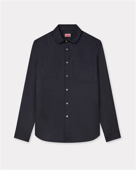 'KENZO Weave' slim shirt in cotton jacquard | KENZO