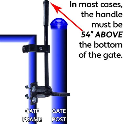 Mua Pool GATE Latch: Child Safety Pool Latch - Push Style Pool Gate ...