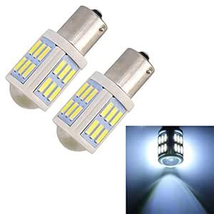 QGT Car External Light 2 PCS 1156 / BA15S 4.5W DC 12V 6000K 290LM Car ...