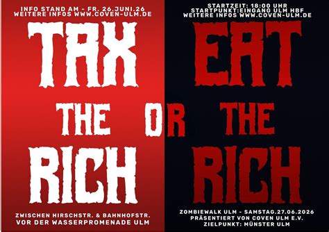 Zombiewalk Ulm „Eat the Rich“, Ulm Hauptbahnhof, 27 June 2026 | AllEvents