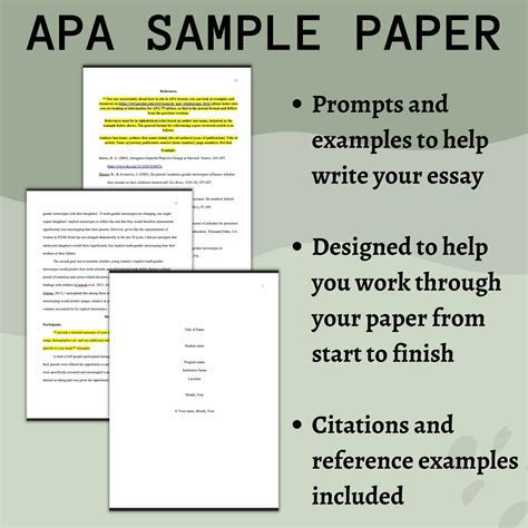 APA 7th Edition Sample Student Thesis Paper Template, Graduate School ...